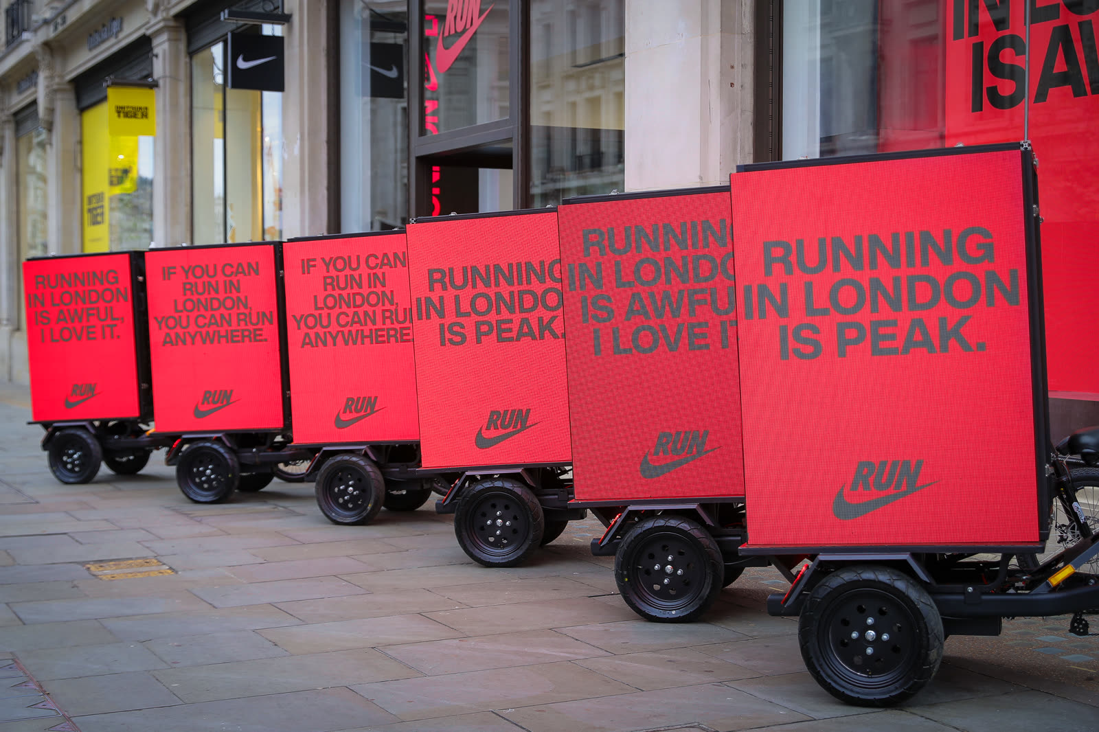Nike RunTown AdBike campaign
