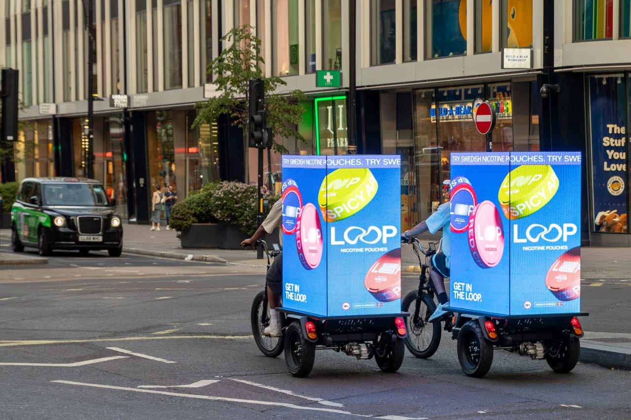 Loop AdBike fleet working central London