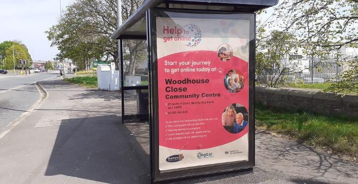 Bus shelter advertising Bristol